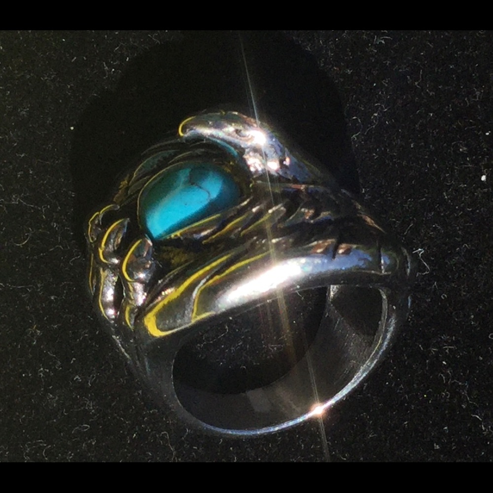 Protective 🦅 Eagle TURQUOISE RING - Picture 4 of 11